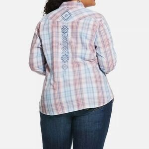 Ariat Real Lovely Snap Short Long Sleeve Woman Large